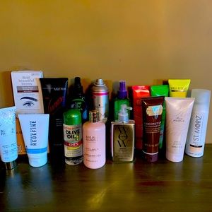 Huge Lot of Women’s Hair & Skin Care Lotions Bath Gels Redefine Cleaning Mask